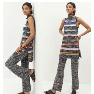 BY ANTHROPOLOGIE Space-Dyed Knit Turtleneck Tunic and Knit Pant Set
